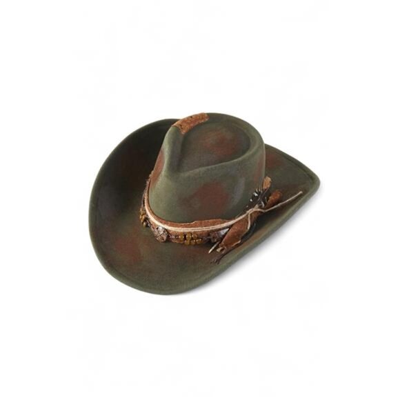 Distress Vintage Shapable Fedora Cowboy Hat